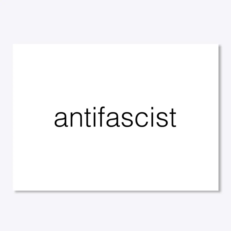 “ANTIFASCIST”